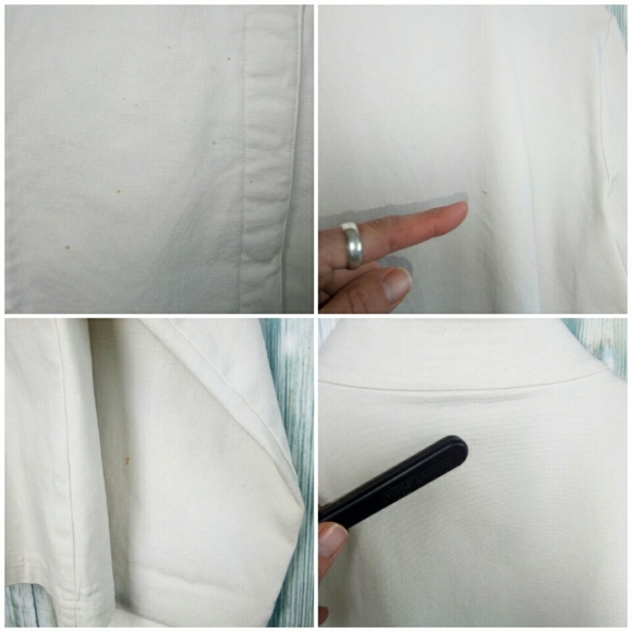 Eileen Fisher snap front jacket off white LP - Picture 5 of 7